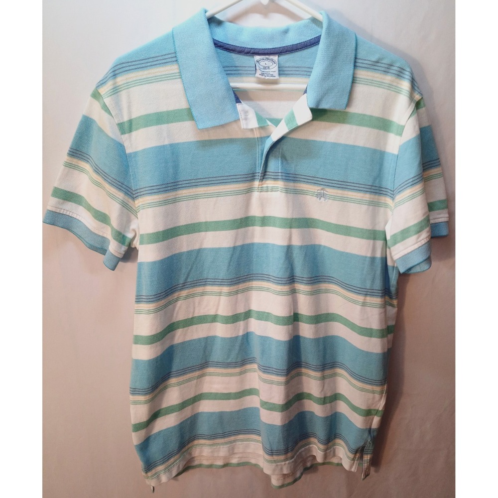 Men's Brooks Brothers 1818 Performance Polo Shirt, Slim Fit, Large, Striped